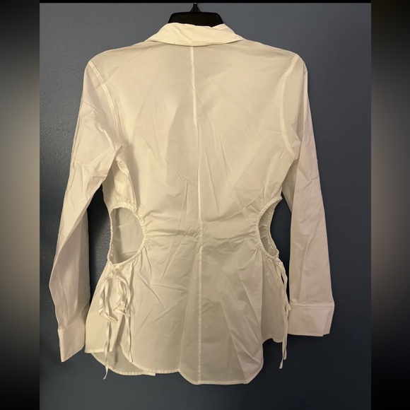 Rails Womens Cristiana Tencel Blend Cut-Out Tunic Top Shirt White Size XS - Picture 8 of 10